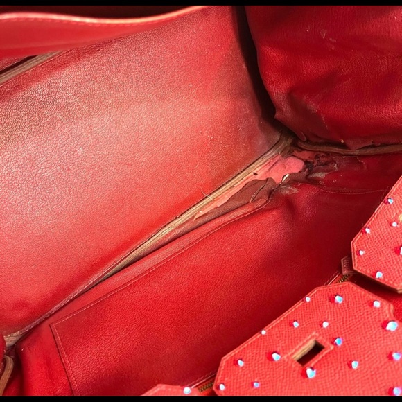 Hermes strassed Birkin 35 Paris Hilton - Picture 9 of 17